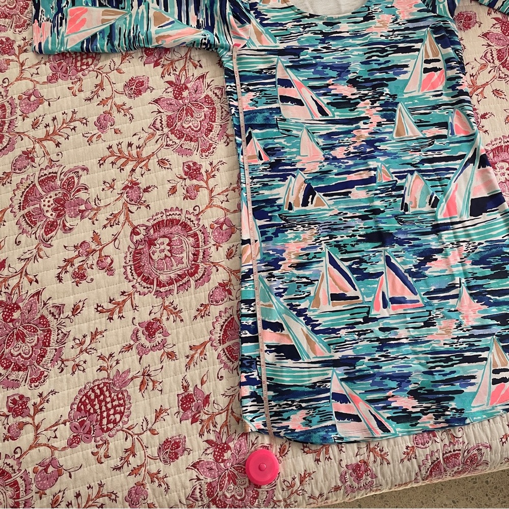 Lilly Pulitzer 3/4 Sleeve Print Dress Size Small NWT - Picture 5 of 7